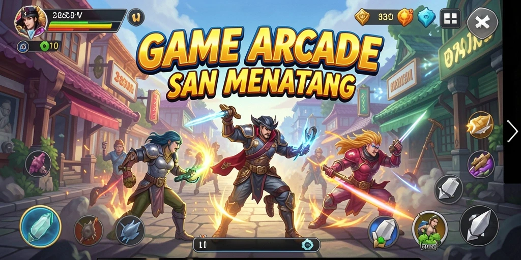 Tampilan gameplay seru dan penuh warna dari 333V.