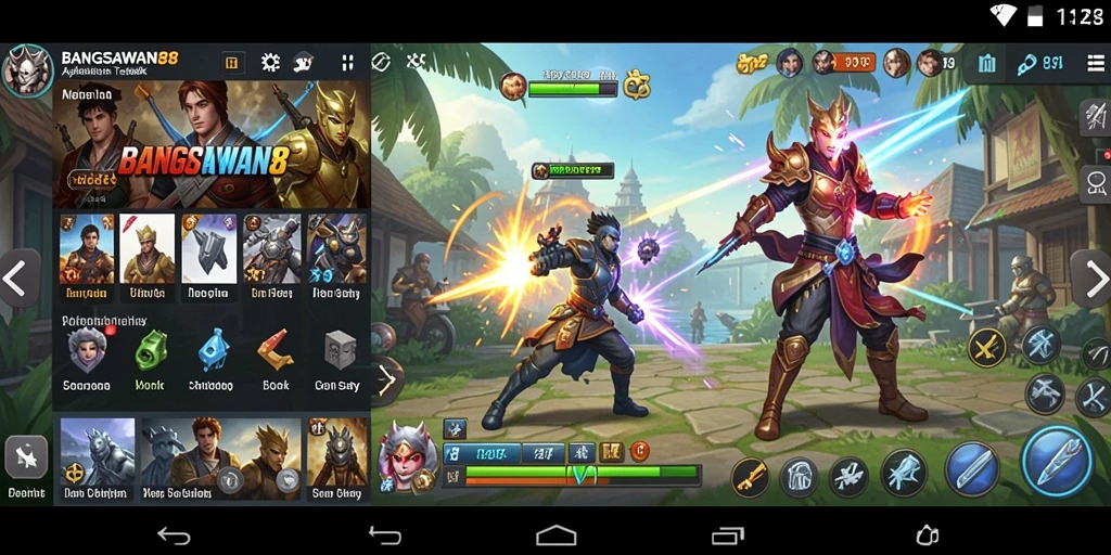 Screenshot menampilkan antarmuka BANGSAWAN88 yang user-friendly.