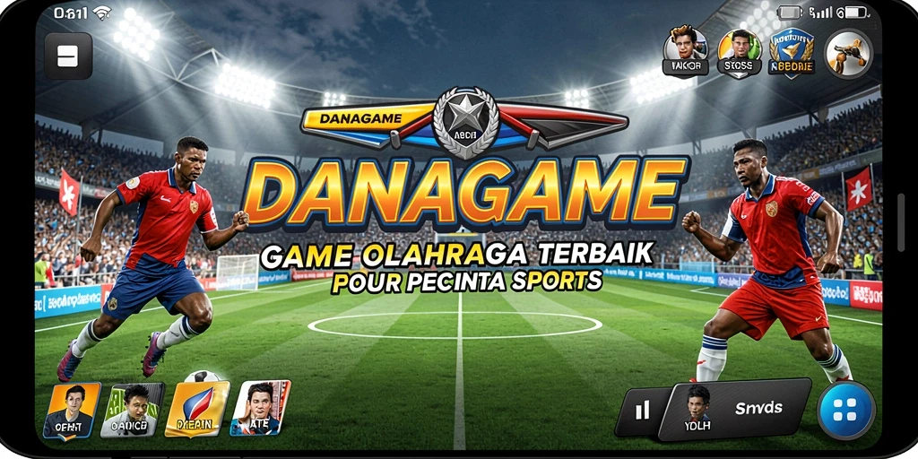 Tampilan gameplay yang mendebarkan dalam permainan olahraga.