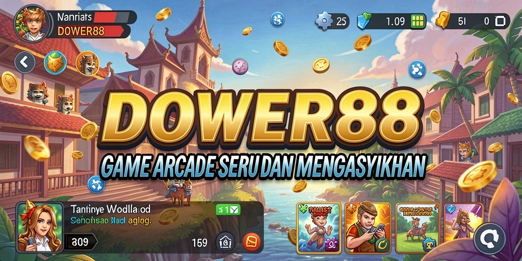 Screenshot gameplay DOWER88 yang menampilkan aksi seru dalam game Arcade.