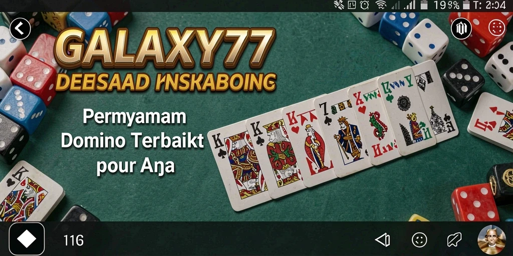 Gameplay seru dari permainan Domino GALAXY77 yang penuh strategi.