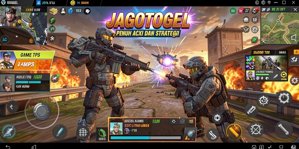 Tampilan menegangkan dari gameplay JAGOTOGEL TPS.
