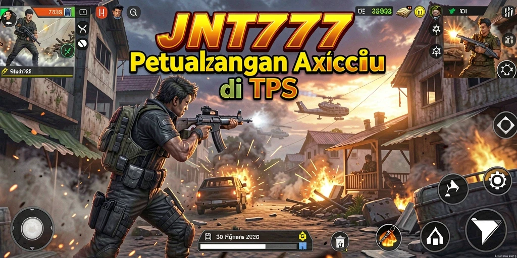 Screenshot JNT777 menampilkan aksi seru dalam pertempuran TPS.