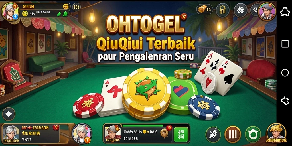 Tampilan seru gameplay QiuQiu di OHTOGEL.