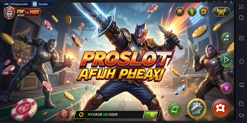 Tangkapan layar gameplay PROSLOT menampilkan aksi yang menegangkan dan mendebarkan.