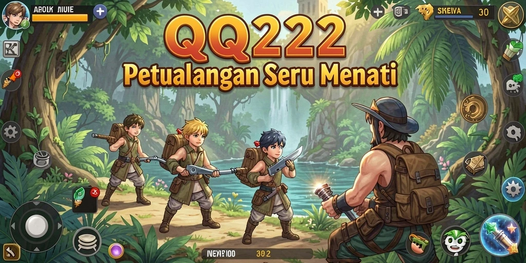 Tampilan gameplay petualangan yang seru dan mendebarkan di QQ222.