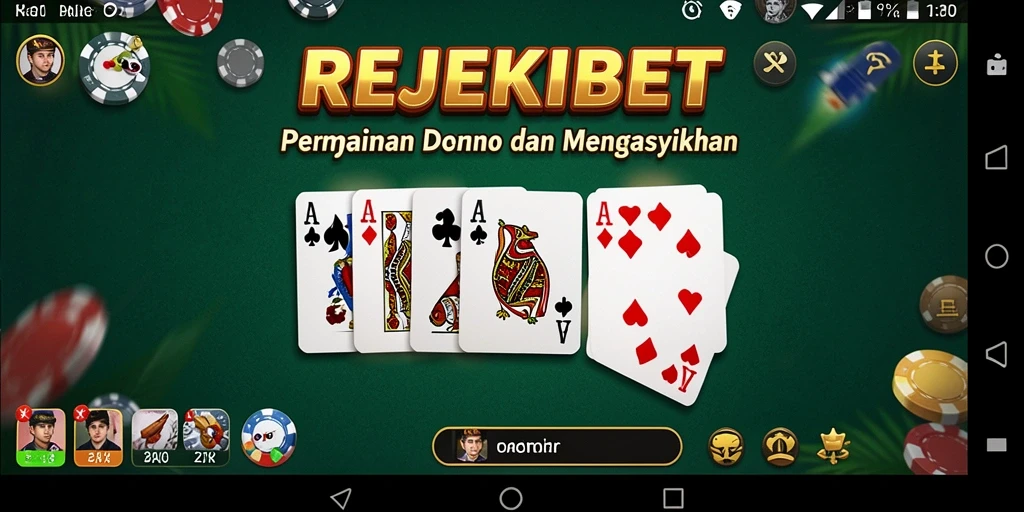 Tampilan gameplay seru dan interaktif dalam REJEKIBET.