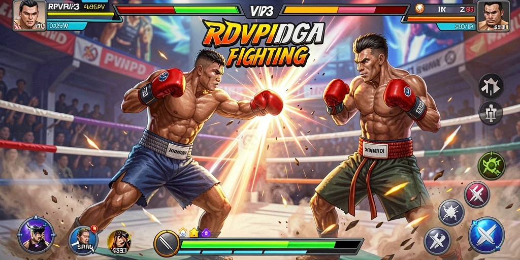 Gameplay menegangkan dalam RPVIP3 dengan aksi pertarungan yang seru.