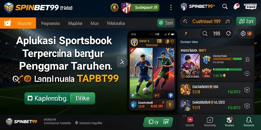 Screenshot utama SPINBET99 menunjukkan tampilan menarik dalam taruhan olahraga.