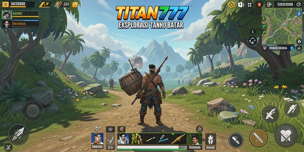 Tampilan gameplay <strong>TITAN777</strong> yang memukau dalam menjelajahi dunia terbuka.
