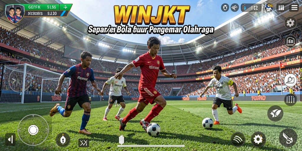 Gameplay seru dalam permainan sepak bola WINJKT.
