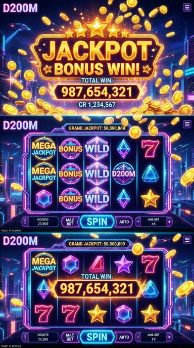 Tampilan antarmuka d200m yang sederhana dan menarik.
